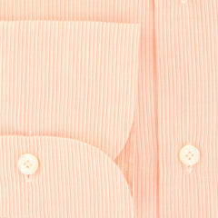 Finamore Napoli Orange Striped Shirt - Full - (2018031620) - Parent