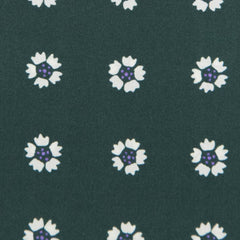 Finamore Napoli Green Floral Pocket Square - 13" x 13" - (PSQX84)