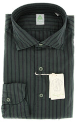 Finamore Napoli Green Shirt - Extra Slim - L/L - (26SEN01092204)