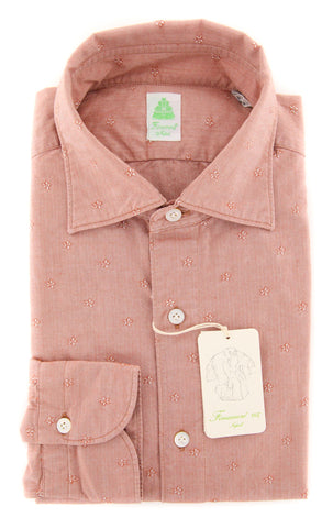 Finamore Napoli Orange Shirt - Extra Slim - 15.75 US / 40 EU