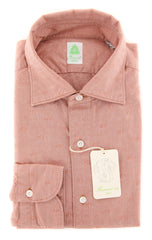 Finamore Napoli Orange Shirt - Extra Slim - 15.75/40 - (SEN08115706)