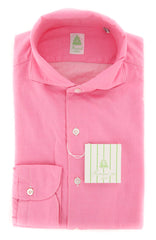 Finamore Napoli Pink Solid Shirt - Extra Slim - L/L - (24SEN84000007)