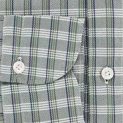 Finamore Napoli Gray Plaid Shirt - Extra Slim - 16/41 - (29SEN84011402)