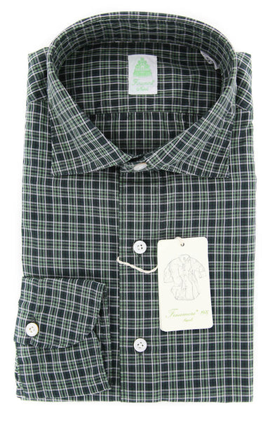 Finamore Napoli Green Shirt - Extra Slim - 16/41 - (29SEN98000603)