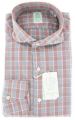 Finamore Napoli Orange Shirt - Extra Slim - 15.75 US / 40 EU