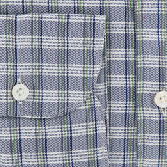 Finamore Napoli Gray Plaid Shirt - Extra Slim - L/L - (SENX220)