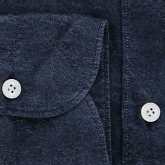 Finamore Napoli Dark Blue Shirt - Extra Slim - S/S - (27SENX2)