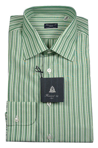 Finamore Napoli Green Shirt - Slim