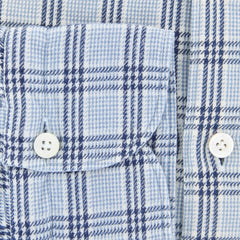 Finamore Napoli Light Blue Plaid Shirt - Extra Slim - (FN) - Parent