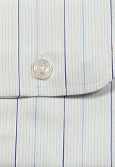 Finamore Napoli White Striped Cotton Shirt - Slim - (489) - Parent