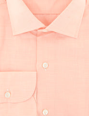 Finamore Napoli Orange Melange Cotton Blend Shirt - Slim - (VX) - Parent