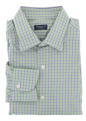 Finamore Napoli Green Plaid Cotton Shirt - Slim - (V9) - Parent