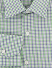 Finamore Napoli Green Plaid Cotton Shirt - Slim - (V9) - Parent