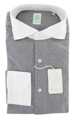 Finamore Napoli Gray Other Stretch Shirt - Extra Slim - 16/41 - (WH)