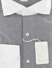 Finamore Napoli Gray Other Stretch Shirt - Extra Slim - (WH) - Parent