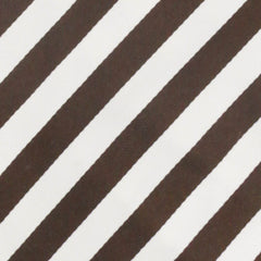 Finamore Napoli Dark Brown Striped Silk Tie - 3.25" x 57" - (638)