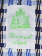 Finamore Napoli Blue Plaid Shirt - Extra Slim - (2018022716) - Parent