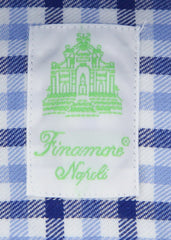 Finamore Napoli Blue Plaid Shirt - Extra Slim - (F122187) - Parent