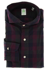 Finamore Napoli Burgundy Red Shirt - Extra Slim - 16/41 - (F118184)