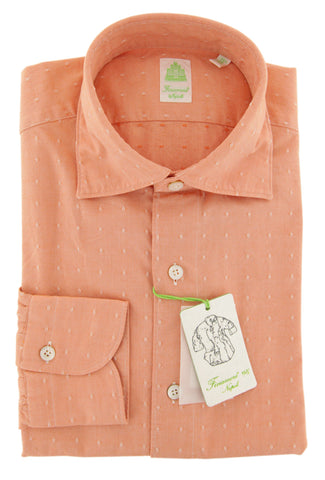 Finamore Napoli Orange Shirt - Extra Slim