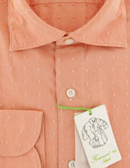 Finamore Napoli Orange Foulard Cotton Shirt - Extra Slim - (ZF) - Parent