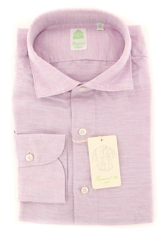 Finamore Napoli Pink Shirt - Extra Slim