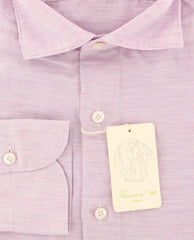 Finamore Napoli Pink Fancy Shirt - Extra Slim - (201802266) - Parent