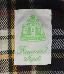 Finamore Napoli Brown Plaid Shirt - Extra Slim - (FNO11915) - Parent