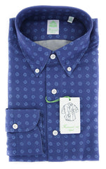 Finamore Napoli Blue Foulard Shirt - Extra Slim - 16/41 - (FNTYO750033LEOZ)