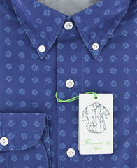 Finamore Napoli Blue Foulard Shirt - Extra Slim - (FNTYO750033LEOZ) - Parent