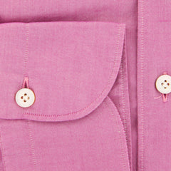 Finamore Napoli Pink Solid Shirt - Extra Slim - (2018031314) - Parent