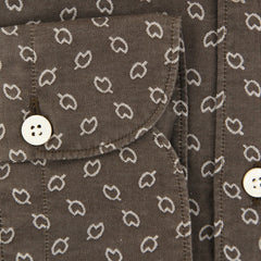 Finamore Napoli Brown Fancy Shirt - Extra Slim - (2018022822) - Parent