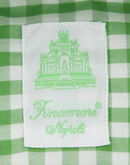 Finamore Napoli Green Check Shirt - Extra Slim - (FN8116615) - Parent