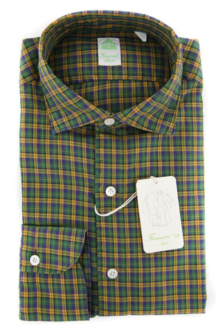 Finamore Napoli Dark Green Shirt - Extra Slim
