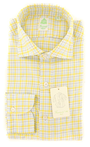 Finamore Napoli Yellow Shirt - Extra Slim