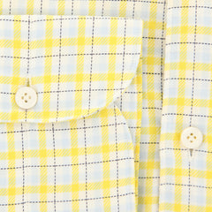 Finamore Napoli Yellow Plaid Shirt - Extra Slim - (2018022713) - Parent