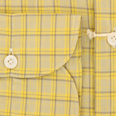 Finamore Napoli Yellow Plaid Cotton Shirt - Extra Slim - (WQ) - Parent
