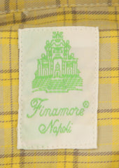 Finamore Napoli Yellow Plaid Cotton Shirt - Extra Slim - (WQ) - Parent