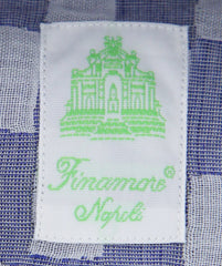 Finamore Napoli Blue Fancy Shirt - Extra Slim - (2018031310) - Parent