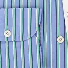 Finamore Napoli Light Blue Striped Shirt - Extra Slim - (FNTYOLUI4) - Parent