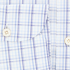 Finamore Napoli Blue Plaid Shirt - Extra Slim - (2018022715) - Parent