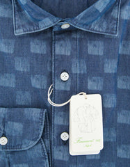 Finamore Napoli Denim Blue Shirt - 15.75/40 - (30WA801185301)