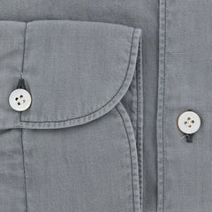Finamore Napoli Gray Shirt - Extra Slim - 15/38 - (WAC12900303)