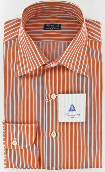 Finamore Napoli Orange Shirt 16/41
