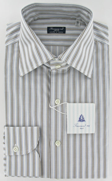 Finamore Napoli Brown Shirt 15.75/40