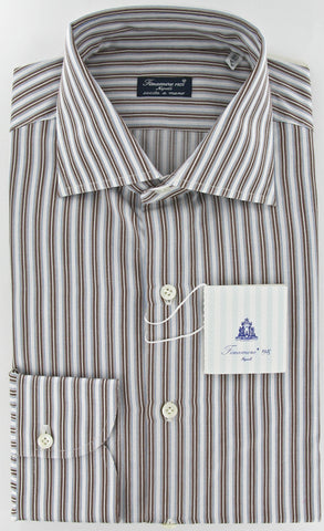 Finamore Napoli Brown Shirt – Size: 15.75 US / 40 EU
