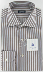 Finamore Napoli Brown Shirt 15.75/40