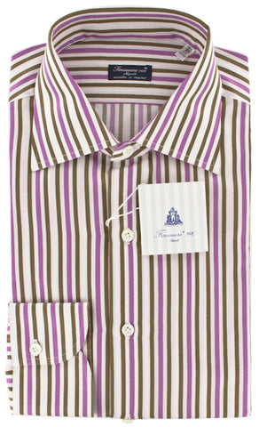 Finamore Napoli Purple Shirt – Size: 15.75 US / 40 EU