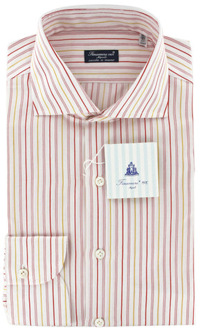 Finamore Napoli Red Shirt – Size: 15.75 US / 40 EU