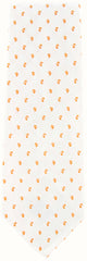Finamore Napoli White with Green Paisley Tie - 3.5" Wide